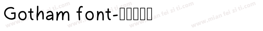 Gotham font字体转换